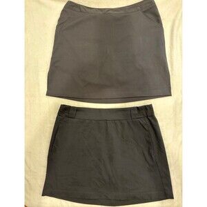 Skorts large set of 2 black large & size 14 coral bay St. John’s Bay